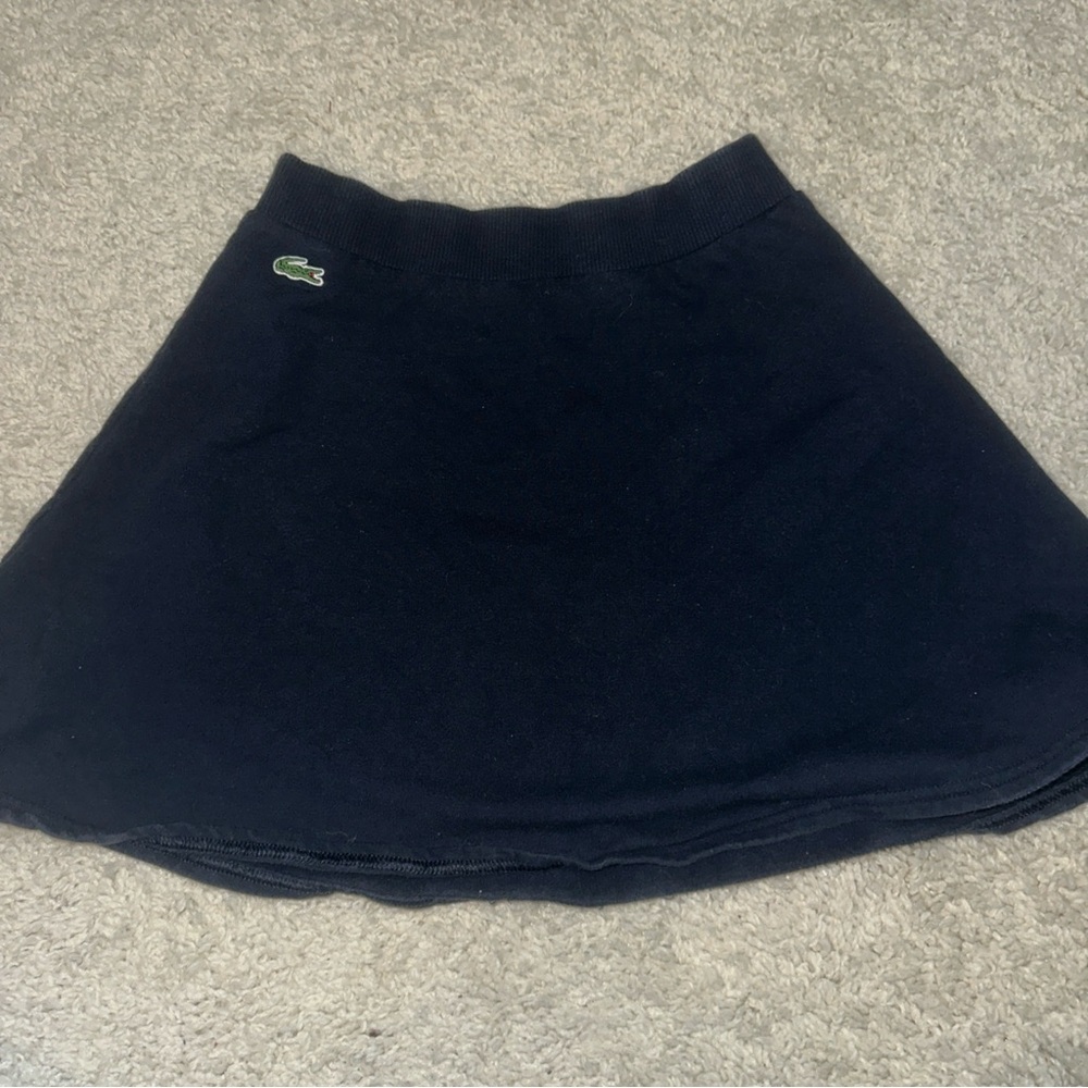Lacoste Girls Blue Athletic Cotton Skirt Size 12 Elastic Waist